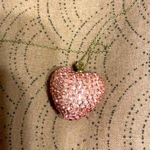 2/$40✨Pink heart necklace